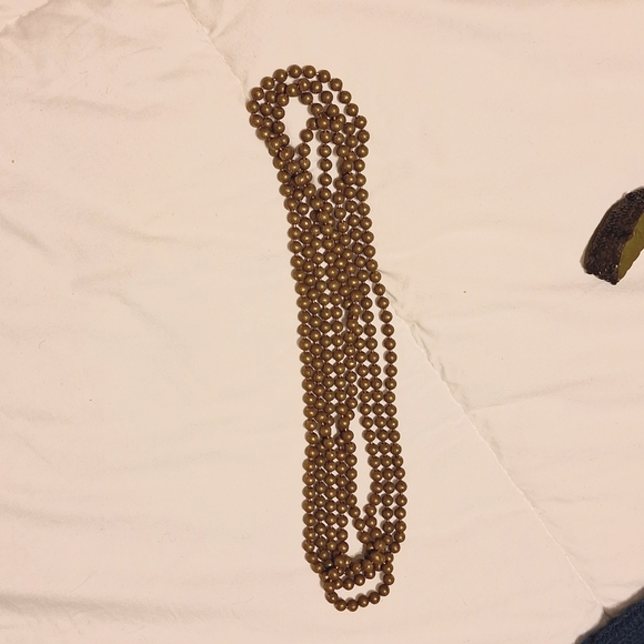 Flapper, Textured Copper Beaded Necklace - Picture 7 of 8